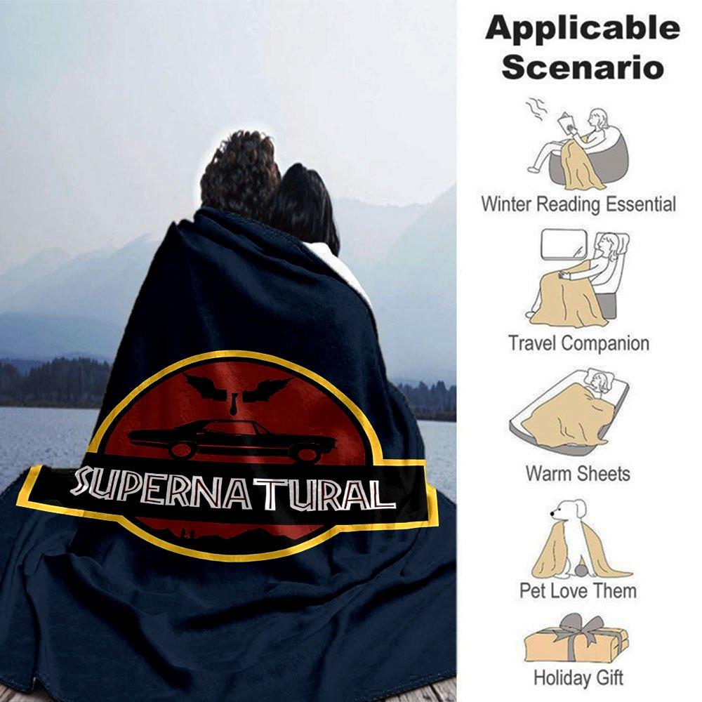1pc Supernatural 19 Blanket Soft Warm Throw for Home, Office, Travel All Season Cozy Bedding Gift, Office Cozy Accessory