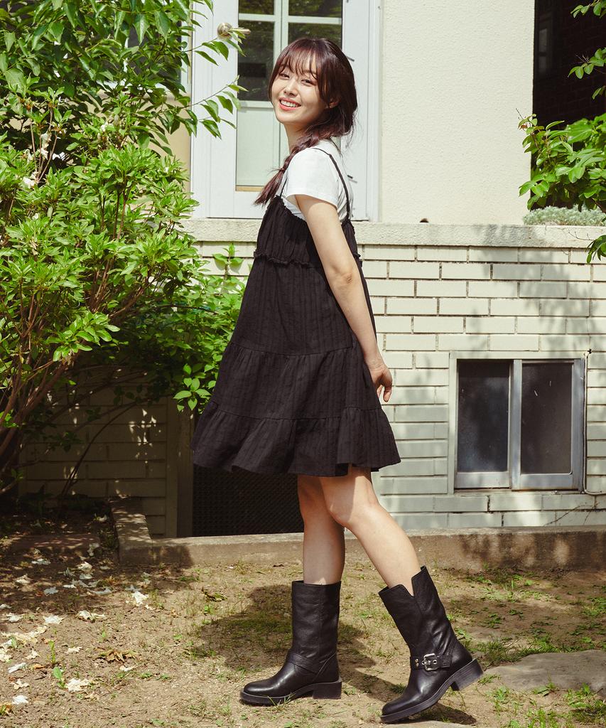 Bember Cotton Sleeveless Dress_Black