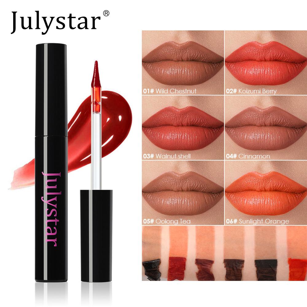 Julystar Peel-Off Lip Stain Matte Liquid Lipstick Waterproof Long-Lasting Transfer-Proof Tear Off Lip Tint Magic Tattoo Lip Gloss Cosmetics