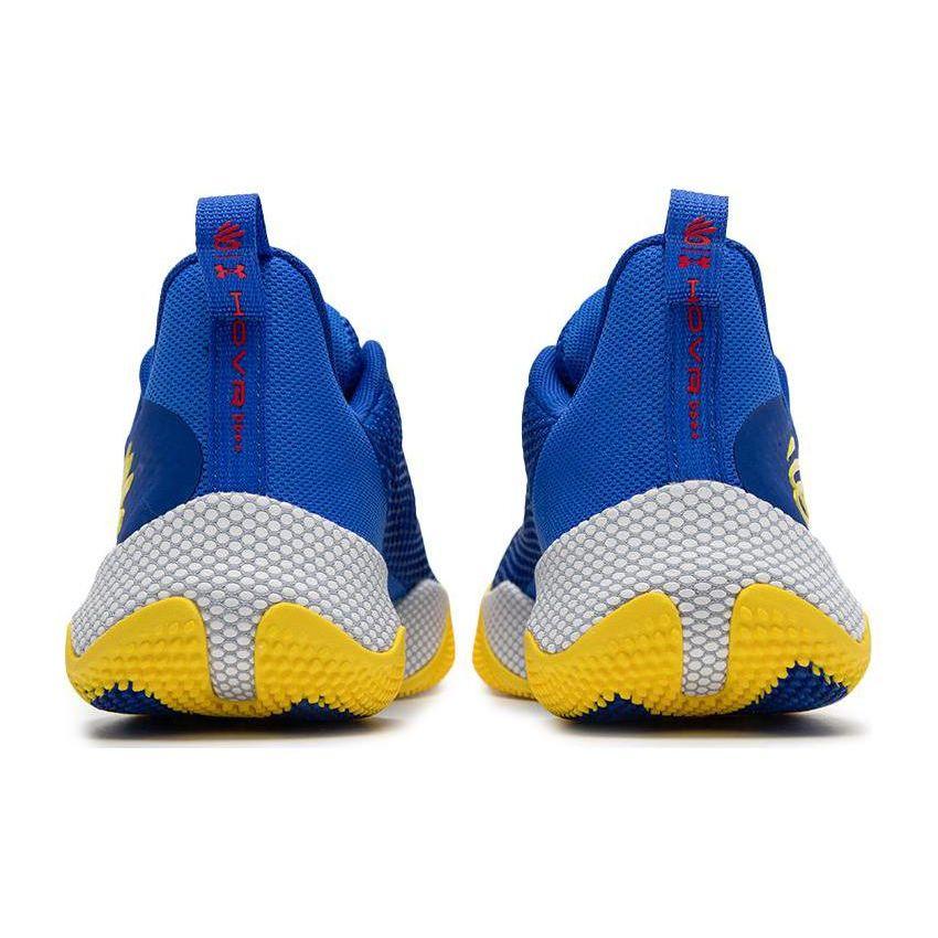 Under Armour Men's Curry HOVR Splash 3 Basketball Shoes Blue Yellow White 3026275-400