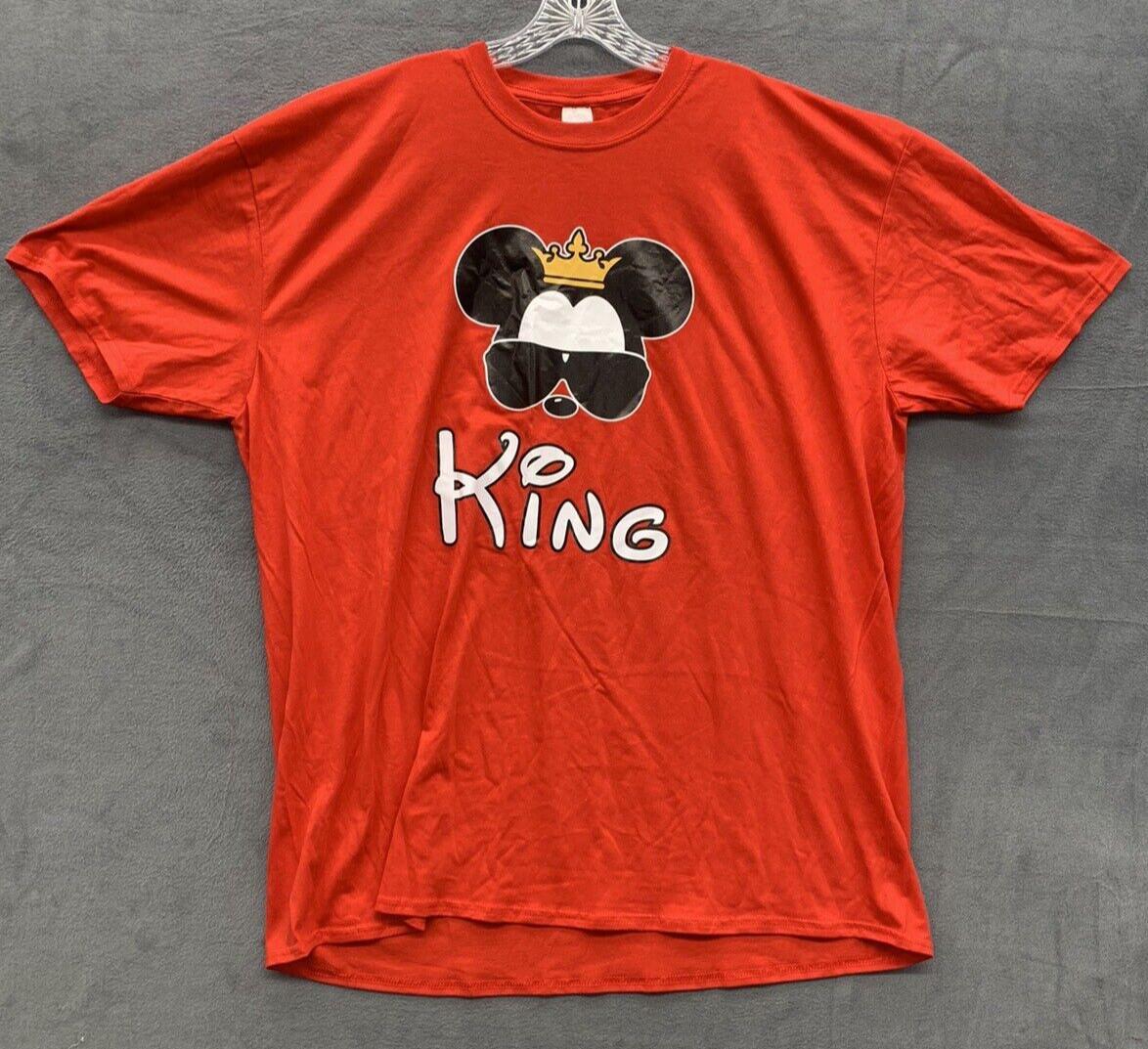 

Gildan KING Graphic T-Shirt Men s Size 3XL Red Crew Neck Short Sleeve Soft Style S