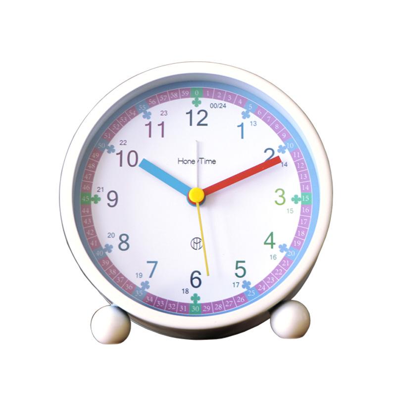 Early Education Night Lights Small Alarm Clock Boy Bedroom Student Using Silent Clock Girl Desktop Children Learning Bedside Clock