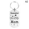 To My Mom Keychain,Stainless Steel Mom Keychain From Son Daughter,Mother’S Day Birthday Gifts,Remember I Love You Mom Key Ring