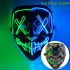 Halloween Neon Led Purge Mask Masque Masquerade Party Masks Light Grow In the Dark Horror Mask Glowing Masker