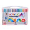 Acryl-Marker Stift Set - 12, 24 oder 48 Farben für Stoff, Keramik und Holz, Wasserdichte Farbe Stifte