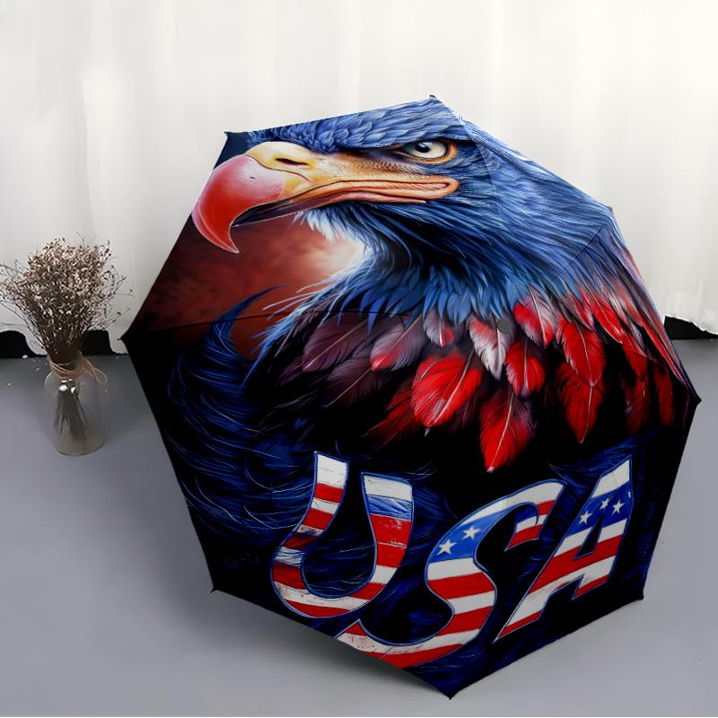 Eagle Fashionable Automatic Opening/Closing Folding Umbrella. Portable and Foldable, Ideal for Gift, Travel, and Daily Use.