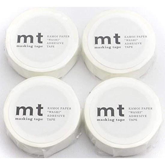 Kamoi Kakoshi Masking Tape Mt Matte White Width 15mm 7m Set 4 MT01P208R