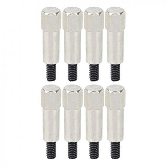 KIMISS Valve Cover Bolt Set, 8 PCS Stainless Steel Cover Bolt Set Fits Valve Cover Hold Down Bolts for 283 302 305 307 327 350 383 400 SBC Eng