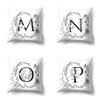 Polyester Pillowcase INS Style Garland 26 English Letter Printing Pillowcase Waist Cushion Car Seat Cover