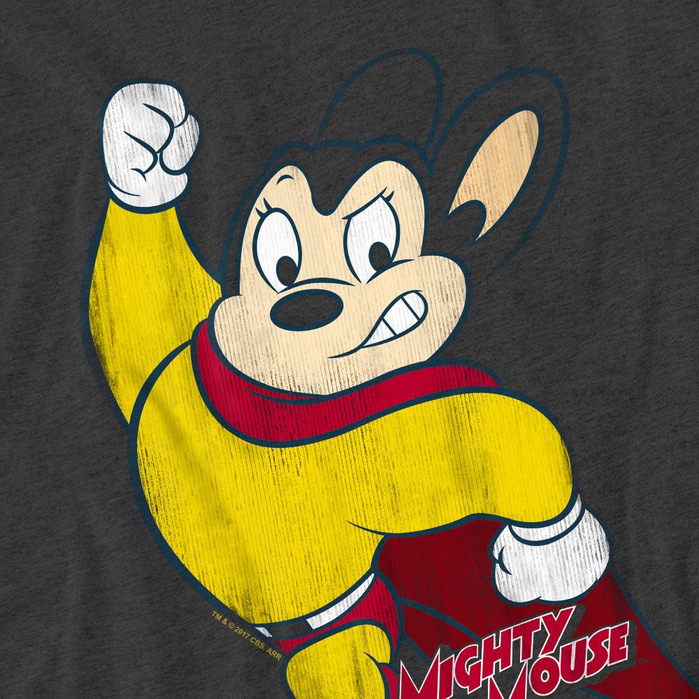 Mighty Mouse Unisex Adult Classic Hero T-Shirt