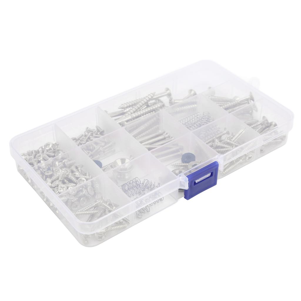 Electric Guitar Screw Kit Metal Screws Spring Strap Snap Assortment Set Repair Fasteners