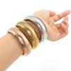 Trendy Slip-on Jewelry Texture Flex Bracelet Bangle Stainless Steel Elastic Snake Chain Stretch Bracelets
