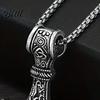 Evil Eye Repellent Jewelry 3Pcs Viking Necklace Hammer Spearhead Ax
