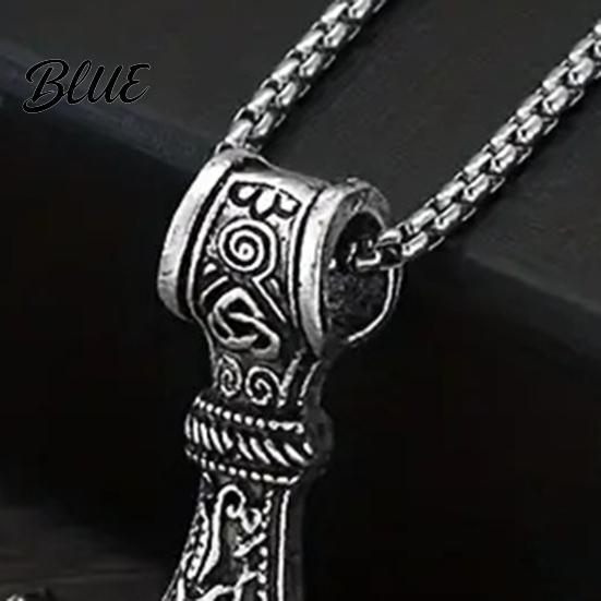 Evil Eye Repellent Jewelry 3Pcs Viking Necklace Hammer Spearhead Ax