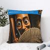 There Is Motion At Your Front Door Tung Tung Tung Sahur Meme Pillow Cover Cushion Cover Vintage Pillow Case For Sofa Home Decor