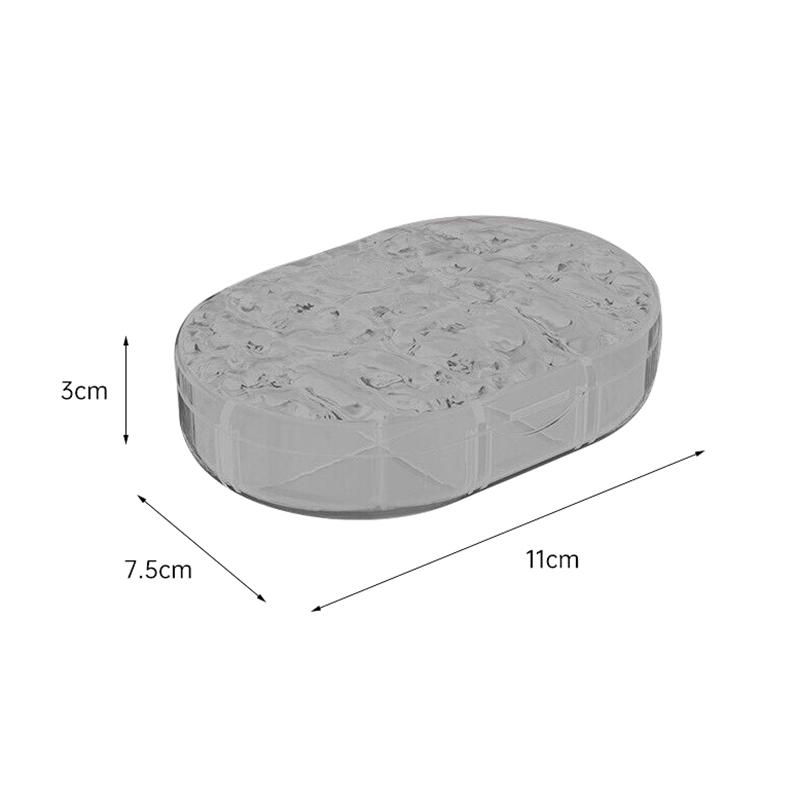 4/6Grid Portable Water Ripple MedicineBox Medicine Packaging Box Travel Carrying Mini Sealed Plastic Travel Medication Organizer