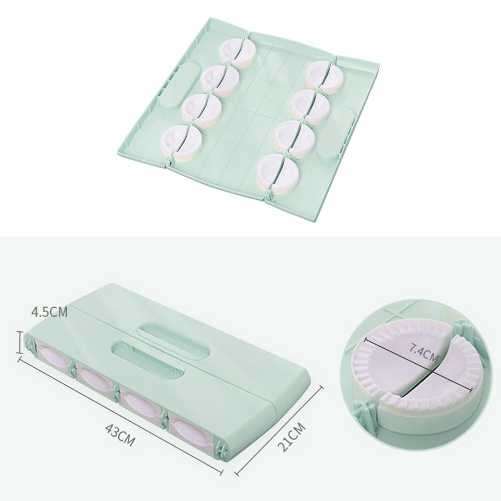 Dumplings Maker Tool Jiaozi Pierogi Form Du kan göra 8 dumplings åt gången Bakformar Bakverk Kökstillbehör