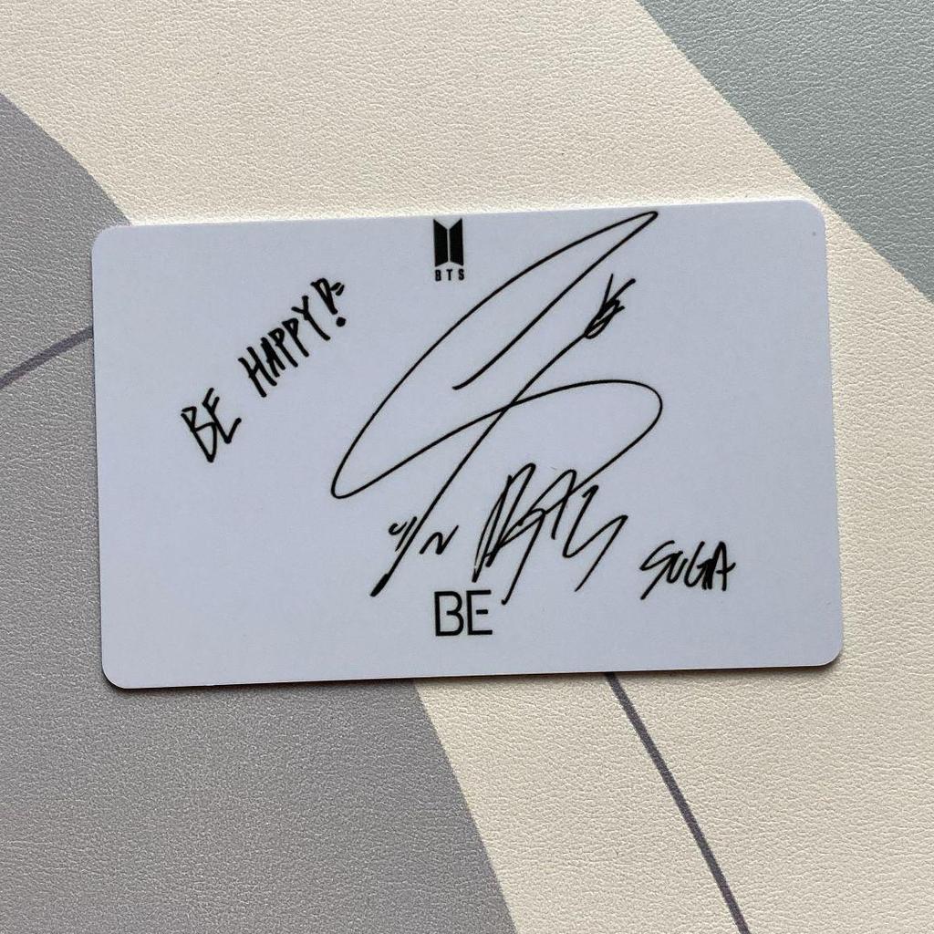 [USED] Yoongi BTS Korean BE Unreleased Lucky Draw Trading Card