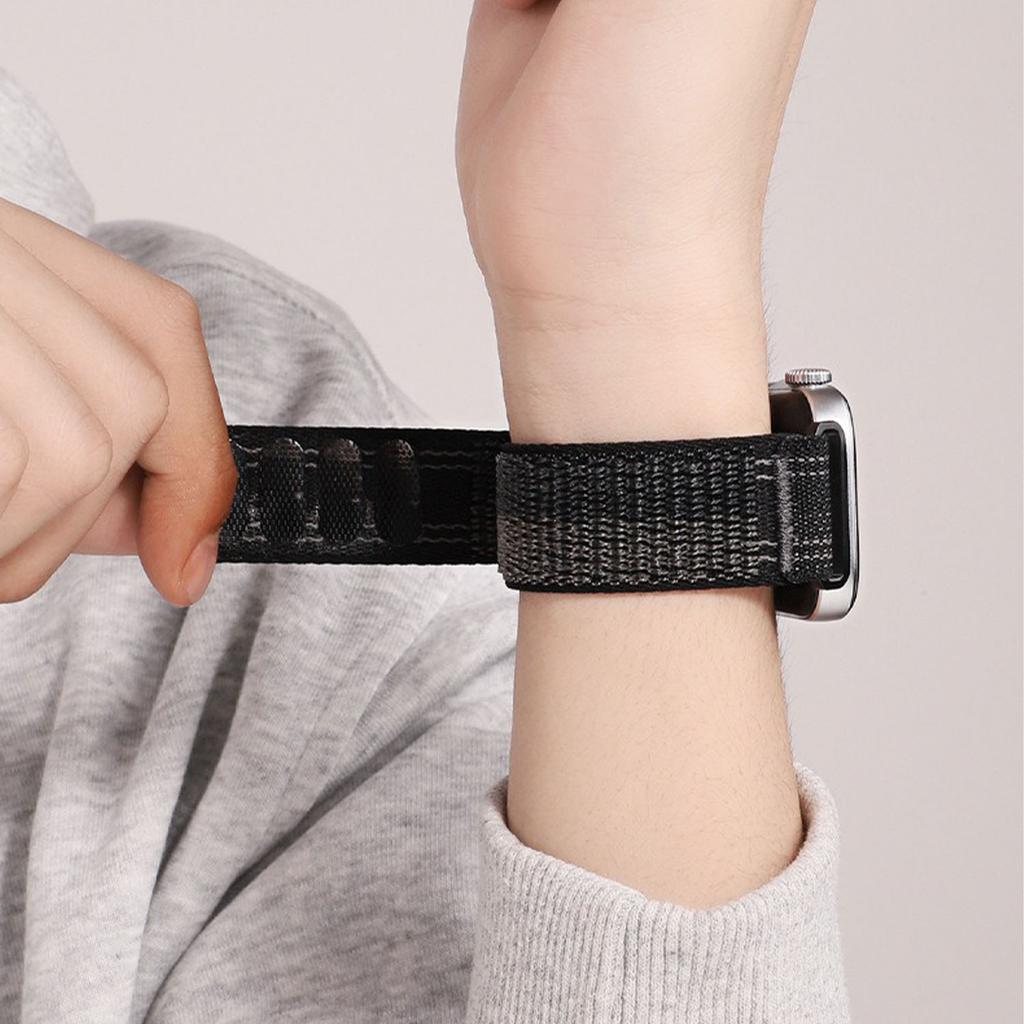 Woven Nylon Watch Band for Huawei Watch Fit 4 Pro/Fit 4/Fit 3 Breathable Magic Tape Closure Replacement Strap