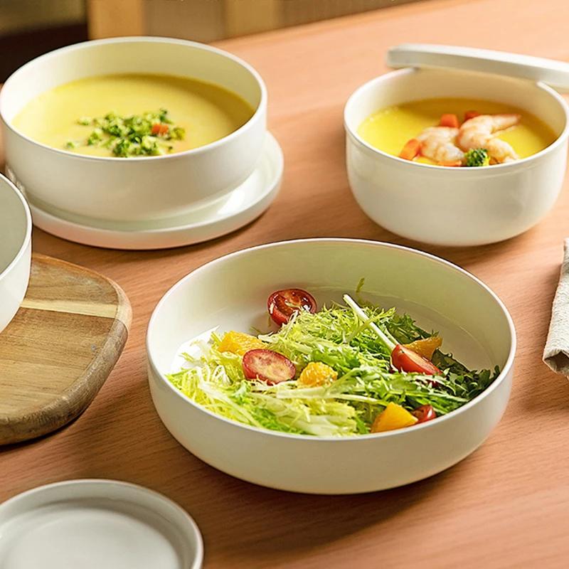 Creative Solid Color Ceramic Egg Bowls Light Luxury Restaurant Dessert Bowl Home Delicious Dishes Soup Bowl Unique Tableware