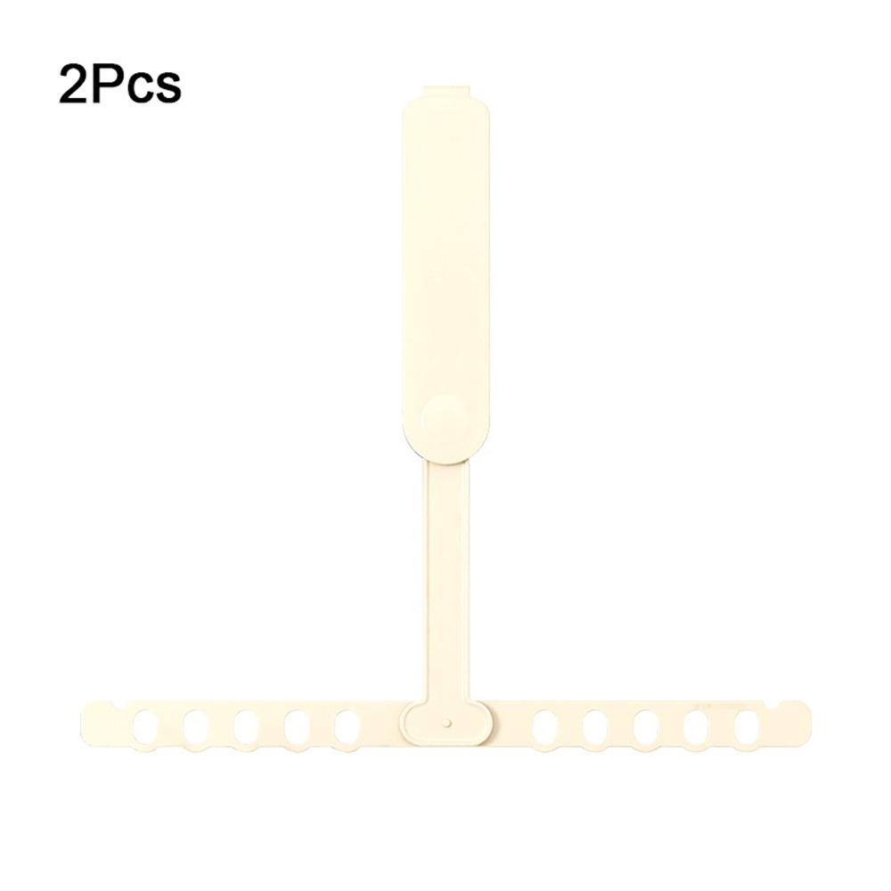 2Pcs Space Saving Air-Conditioning Clothes Rack Lightweight Folding Clothes Drying Rack  Indoor бежевый