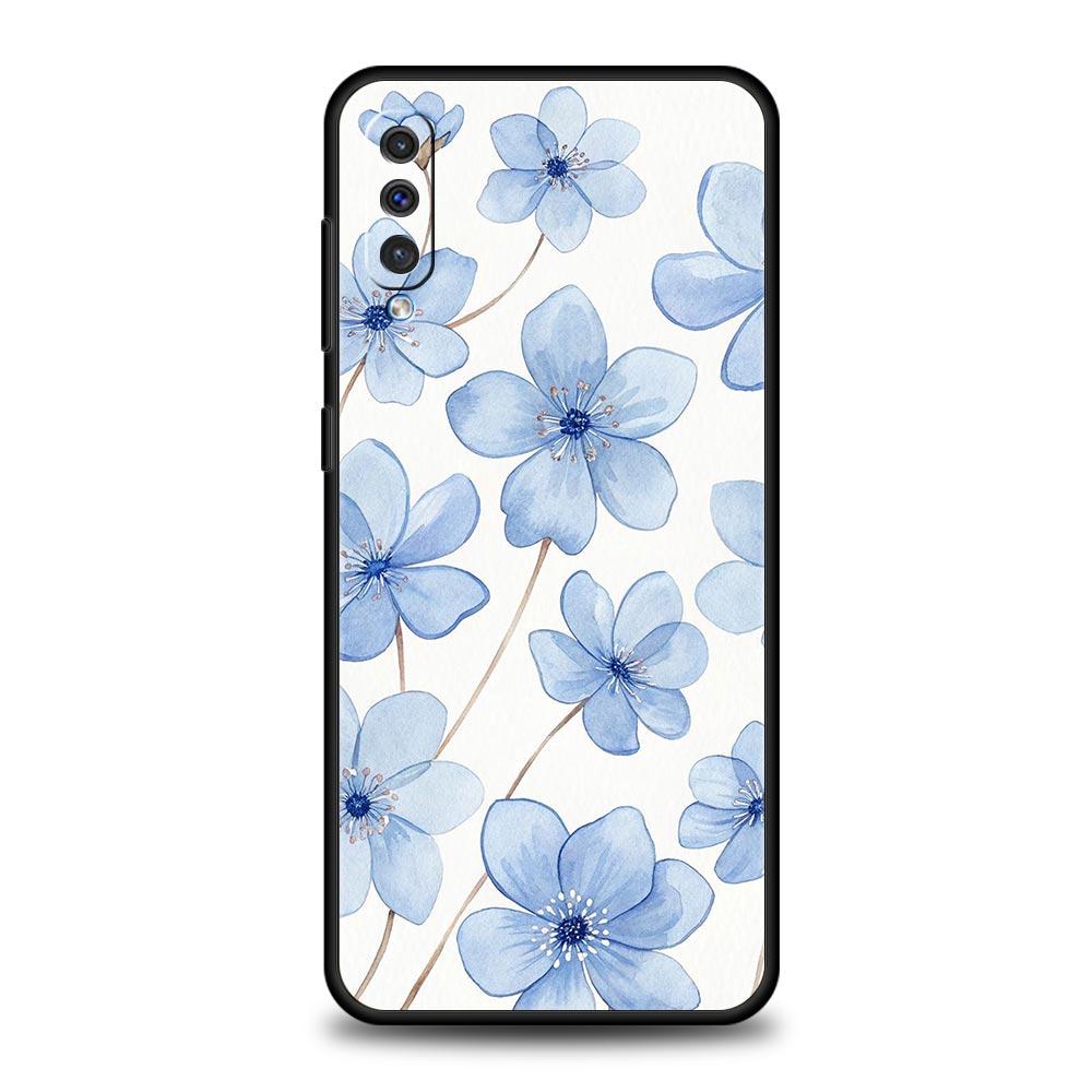 Soft Pale Little Flower Case For Samsung A26 A36 A56 A54 A52 A50 A70 A40 A12 A14 A16 A22 A24 A42 A34 A32 5G A04s A06 5G Cover