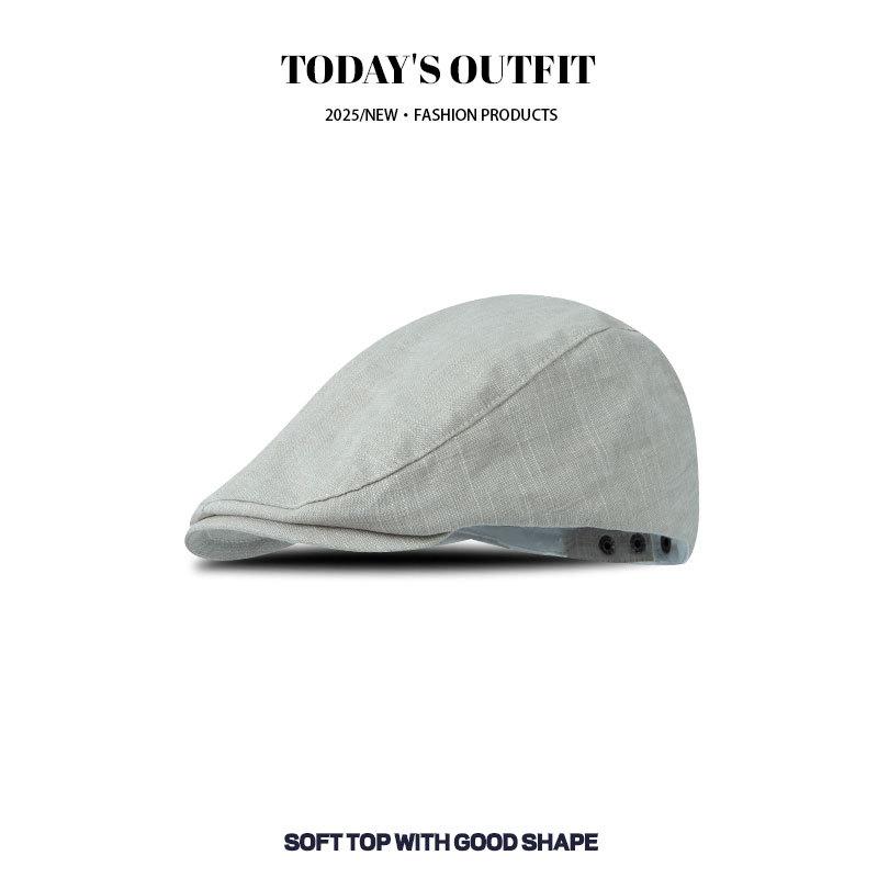 New Big headed French Beret Women's Spring and Autumn Style High Quality Antique Front Hat Showing Off Their Face