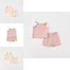 Toddler Girl Twopiece Summer Outfit With Cotton Blend For Warm Weather