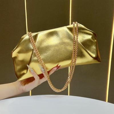 Ketten-Tasche, Clutch-Tasche, Umhängetasche, Einzel-Schulter-Achseltasche, Handtasche, Abendtasche