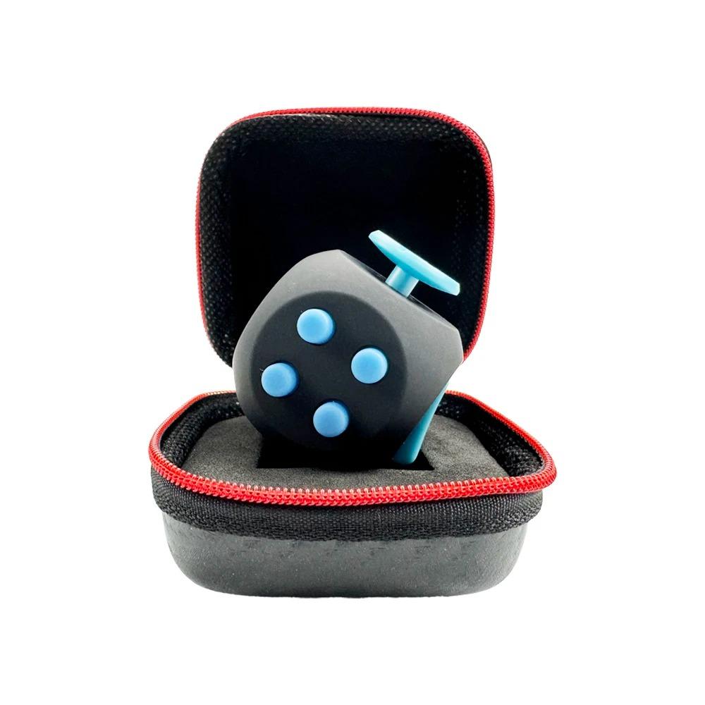 Fidget Cube EDC Jucării Antistres pentru Reducerea Anxietății Jucărie Senzorială Antistres Cub Fidget pentru Copii Adulți Autism ADHD Concentrare 12 Fețe