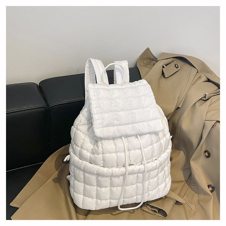 Simple Cloud Style Womens Puffy Backpack With Durable Polyester For City Commuting And Casual Outings