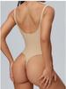 Tuta da yoga modellante Kardashian color carne - Completo fitness intero