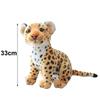 Cotton Simulated Stuffed Toy Soft Plush Realistic Stuffed Lion Doll Plush Leopard Toy  Kids Toys