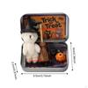 A Box Halloween Decoration Black Cat Pumpkin Ornaments for Boys Girls Mini Witch Broom Stuffed