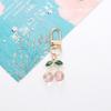 Charming Cherry Pendant Keychain: Cute 3D Fruit Bag & Phone Accessory