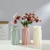 NEU Originalität Kunststoffvase Weiß Imitation Keramik Blumentopf Blühender Korb Blumenvase Dekoration Zuhause Nordische Dekoration