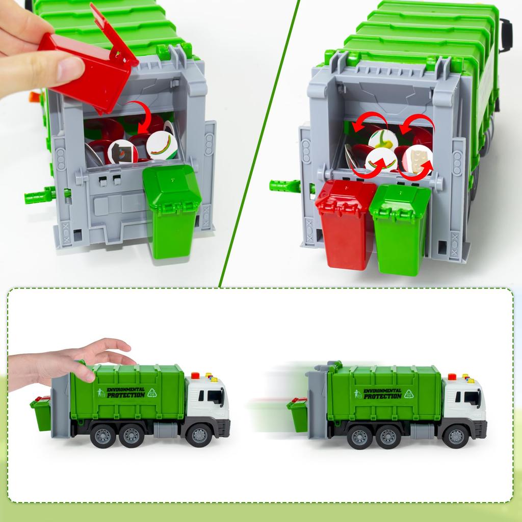 Garbage Truck, Garbage Truck, Toy Truck, Working Car, Children's Toy, Parent-child Play, Pretend Play, Construction Vehicle, Construction Car, Work,