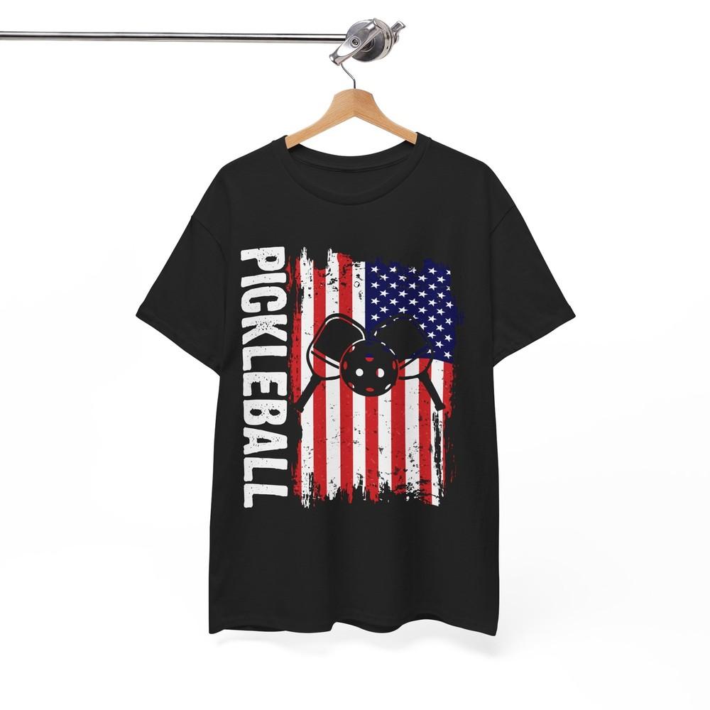 USA Flag Pickleball T-Shirt - Elevate Your Humor with This Tee