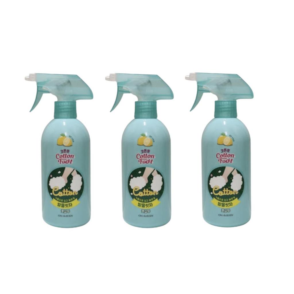 ON THE BODY Cotton Foot Shampoo (Lemon Mint  Scent)  385ml