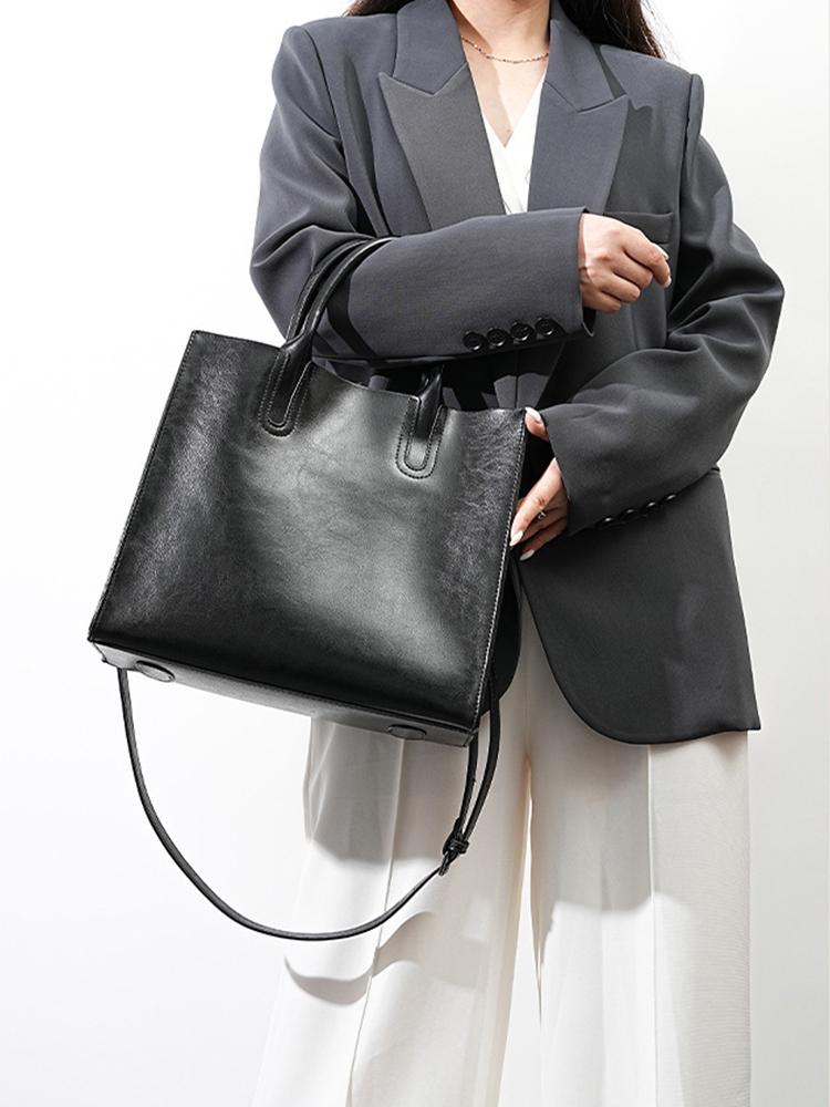 Women's Shoulder Bag Large Capacity Leather Shopper Handbag