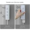 Self-Adhesive Power Socket Strip Fixator Wall Mounted Self Adhesive Punch Free Row Plug Holder for Kitchen Home Office