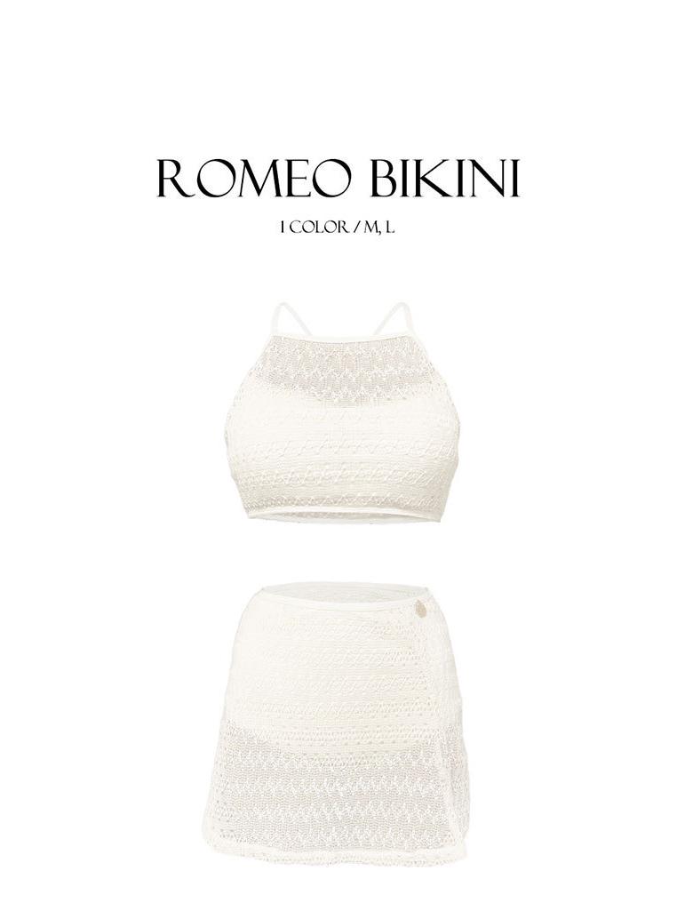 Women's Sexy Halter Lace Bikini with Skirt - Korean Style Split Swimsuit