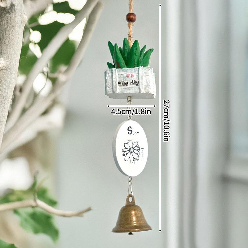 Japanese Wooden Wind Chimes Wooden Door Bell Home Decor Doorbell Entrance Door Bells Hanging Pendants Wireless Jingle Bell