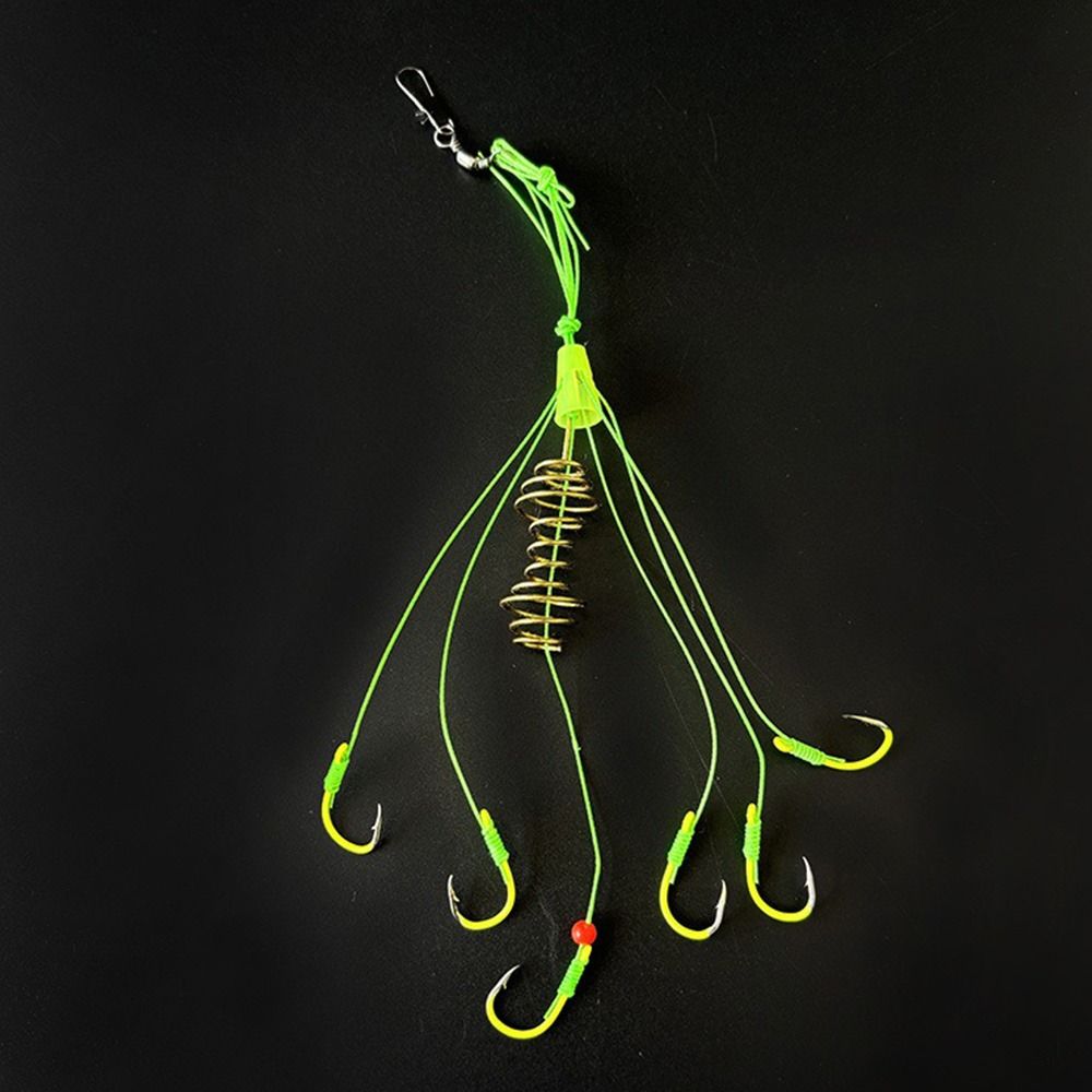 Method Leader Explosion String Hook Hanging Tackle Stainless Steel Feeder hook  Fishing