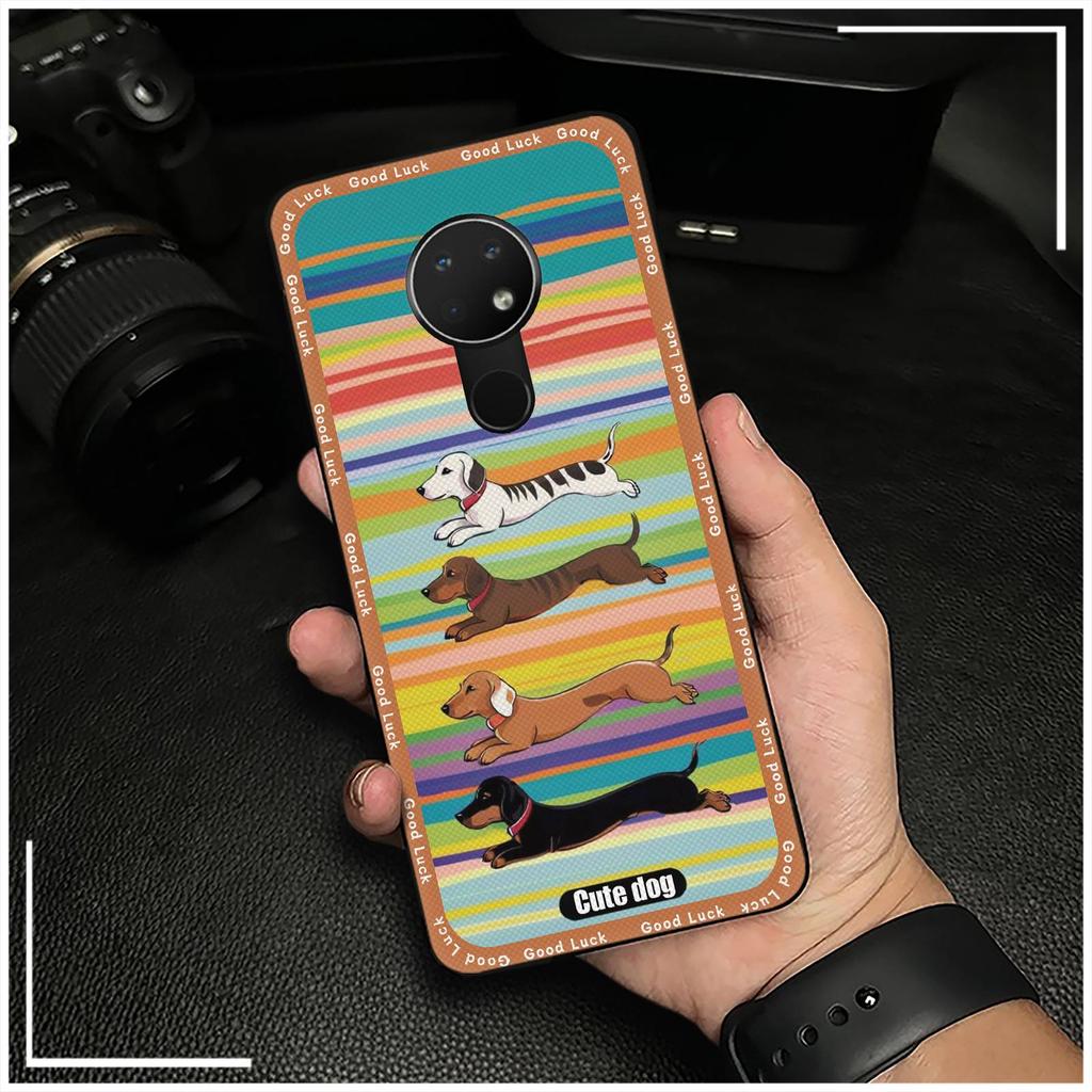 Dirt-resistant Durable Phone Case For Nokia 6.2/7.2 Silicone Anti-knock Graffiti Anti-dust Cartoon Phone Pouch Soft Case