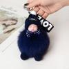 Faux Fox Fur Sleep Doll Bag Charm With Handmade Craft For Car Keychain And Backpack Decor