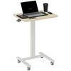 68-108cm Height Adjustable Work Desk - Wood-Effect/White