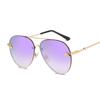 Vintage Pink Aviation Sunglasses Woman Luxury Fashion Brand Sun Glasses Male Female Metal Gradient Mirror Rimless