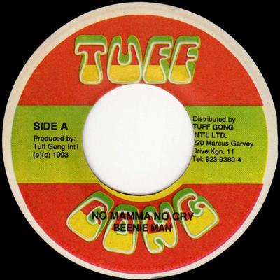 7inch Record BEENIE MAN - No Mamma No Cry NONE Tuff Gong 1993 Jamaica Reggae, Ska & Dub Used