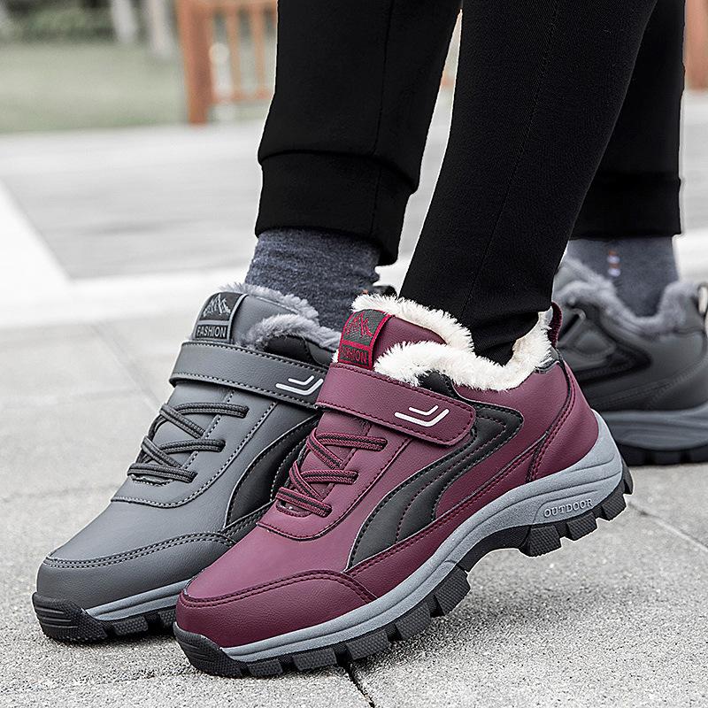 Zhang Kaili Elderly Cotton Shoes Walking Winter Soft-soled Mother Shoes Fleece Non-slip Middle-aged and Elderly Sports Father Shoes